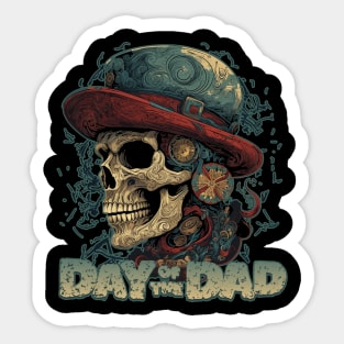 Dia de los Padres Sugar Skull - Father's Day Design Sticker